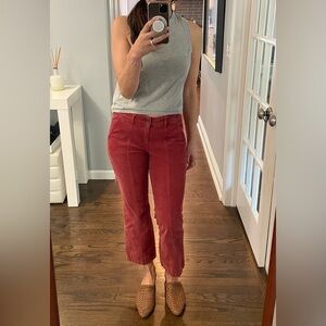 Anthropologie Pilcro and The Letterpress The Stet Cropped Corduroys